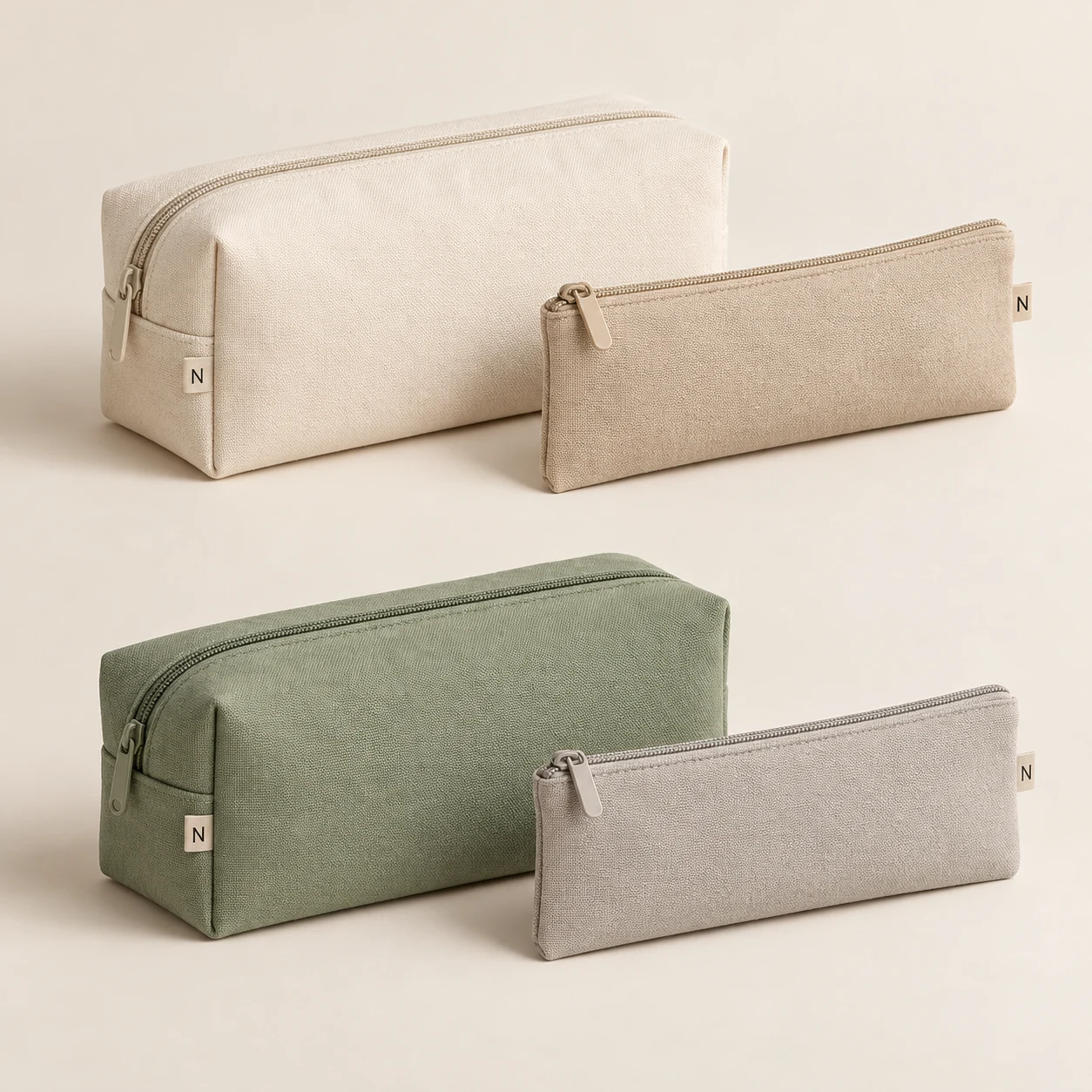 Desk Duo Set: Chalk–Oat and Sage–Pebble color alternatives